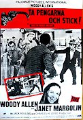 Ta pengarna och stick 1969 poster Janet Margolin Woody Allen Poliser