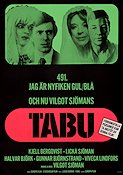 Tabu 1977 poster Kjell Bergqvist Lickå Sjöman Vilgot Sjöman