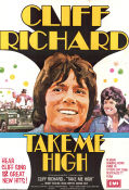 Take Me High 1973 poster Cliff Richard Deborah Watling Hugh Griffith David Askey Rock och pop