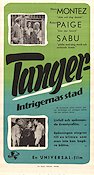 Tanger intrigernas stad 1946 poster Maria Montez Robert Paige Sabu George Waggner