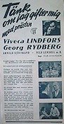 Tänk om jag gifter mig med prästen 1941 poster Viveca Lindfors Georg Rydeberg