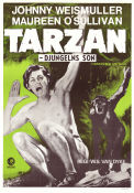 Tarzan djungelns son 1932 poster Johnny Weissmuller WS Van Dyke