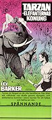 Tarzan elefanternas konung 1953 poster Lex Barker Kurt Neumann