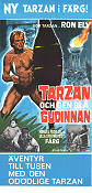 Tarzan och den blå gudinnan 1967 poster Ron Ely Ulla Strömstedt William Witney Hitta mer: Tarzan Äventyr matinée