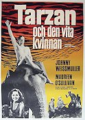Tarzan och den vita kvinnan 1934 poster Johnny Weissmuller Maureen O´Sullivan Hitta mer: Tarzan
