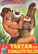 Tarzan och djungelpatrullen 1953 poster Lex Barker Kurt Neumann