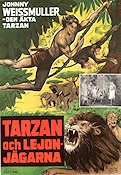 Tarzan och lejonjägarna 1947 poster Johnny Weissmuller Brenda Joyce Johnny Sheffield Kurt Neumann Hitta mer: Tarzan Katter Affischkonstnär: Walter Bjorne Äventyr matinée
