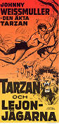 Tarzan och lejonjägarna 1947 poster Johnny Weissmuller Kurt Neumann