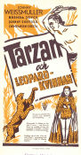 Tarzan och Leopardkvinnan 1946 poster Johnny Weissmuller Kurt Neumann