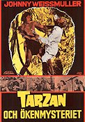 Tarzan och ökenmysteriet 1943 poster Johnny Weissmuller Nancy Kelly Johnny Sheffield William Thiele