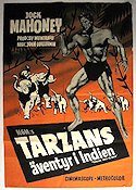 Tarzans äventyr i Indien 1962 poster Jock Mahoney John Guillermin