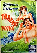 Tarzans pojke 1939 poster Johnny Weissmuller Maureen O´Sullivan Hitta mer: Tarzan Äventyr matinée