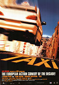 Taxi 1998 poster Samy Naceri Frédéric Diefenthal Marion Cotillard Gérard Pires Bilar och racing