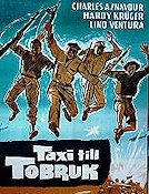 Taxi till Tobruk 1961 poster Charles Aznavour