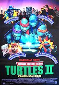 Teenage Mutant Hero Turtles 2 1991 poster Elias Koteas Hitta mer: Turtles
