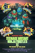 Teenage Mutant Ninja Turtles 2 1991 poster Paige Turco David Warner Michelan Sisti Michael Pressman Hitta mer: Turtles