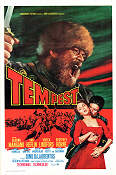 Tempest 1958 poster Van Heflin Silvana Mangano Viveca Lindfors Alberto Lattuada