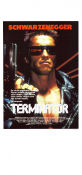 The Terminator 1984 poster Arnold Schwarzenegger Michael Biehn Linda Hamilton James Cameron Glasögon Vapen Kultfilmer