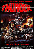 Thunder 1984 poster Mark Gregory Bo Svenson Larry Ludman Vapen