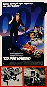 Tid för hämnd 1989 poster Timothy Dalton Robert Davi Carey Lowell John Glen