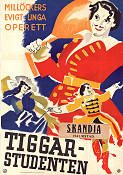 Tiggarstudenten 1936 poster Fritz Kampers Harry Hardt Ida Wüst Johannes Heesters Marika Rökk Georg Jacoby