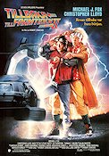 Tillbaka till framtiden 2 1989 poster Michael J Fox Christopher Lloyd Lea Thompson Robert Zemeckis Bilar och racing