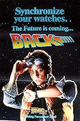 Tillbaka till framtiden 2 1989 poster Michael J Fox Robert Zemeckis Klockor