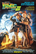 Tillbaka till framtiden 3 1990 poster Michael J Fox Christopher Lloyd Mary Steenburgen Robert Zemeckis