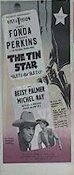 The Tin Star 1958 poster Henry Fonda Anthony Perkins