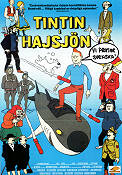 Tintin i Hajsjön 1972 poster Tintin Thomas Bolme Raymond Leblanc Filmen från: Belgium Animerat Från serier Fiskar och hajar