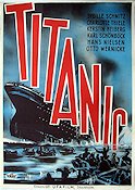 Titanic 1943 poster Sybille Schmitz Herbert Selpin Filmbolag: UFA Skepp och båtar