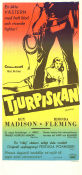 Tjurpiskan 1958 poster Guy Madison Rhonda Fleming James Griffith Harmon Jones