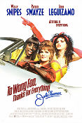 To Wong Foo 1995 poster Wesley Snipes Patrick Swayze John Leguizamo Beeban Kidron Bilar och racing