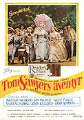 Tom Sawyers äventyr 1973 poster Jodie Foster Johnny Whitaker Celeste Holm Warren Oates Don Taylor Musikaler