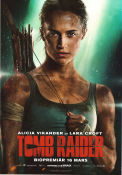 Tomb Raider 2018 poster Alicia Vikander Dominic West Walton Goggins Roar Uthaug