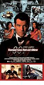 Tomorrow Never Dies 1997 poster Pierce Brosnan Jonathan Pryce Michelle Yeoh Roger Spottiswoode