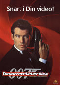 Tomorrow Never Dies 1997 poster Pierce Brosnan Jonathan Pryce Michelle Yeoh Roger Spottiswoode