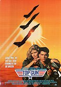 Top Gun 1986 poster Tom Cruise Kelly McGillis Val Kilmer Tony Scott Flyg