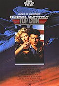 Top Gun 1986 poster Tom Cruise Kelly McGillis Val Kilmer Tony Scott Flyg