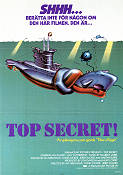 Top Secret! 1984 poster Val Kilmer Lucy Gutteridge Peter Cushing Jim Abrahams Skepp och båtar