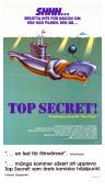 Top Secret! 1984 poster Val Kilmer Lucy Gutteridge Peter Cushing Jim Abrahams Skepp och båtar