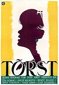 Törst 1949 poster Eva Henning Birger Malmsten Birgit Tengroth Hasse Ekman Ingmar Bergman
