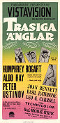 Trasiga änglar 1956 poster Humphrey Bogart Aldo Ray Peter Ustinov Joan Bennett Michael Curtiz