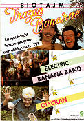 Trazan och Banarne 1982 poster Lasse Åberg Klasse Möllberg Ted Åström Electric Banana band Från TV