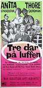 Tre dar på luffen 1964 poster Anita Lindblom Thore Skogman Charlie Norman Åke Söderblom Nils Hallberg Ingemar Johansson Ragnar Frisk