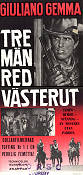 Tre män red västerut 1966 poster Giuliano Gemma Dan Vadis José Calvo Giorgio Ferroni