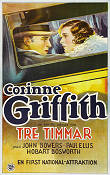 Tre timmar 1927 poster Corinne Griffith John Bowers James Flood