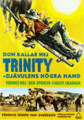 Trinity djävulens högra hand 1970 poster Terence Hill Enzo Barboni