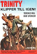 Trinity klipper till igen 1971 poster Terence Hill Bud Spencer Yanti Somer Enzo Barboni Hästar