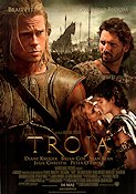 Troja 2004 poster Brad Pitt Eric Bana Orlando Bloom Wolfgang Petersen Svärd och sandal